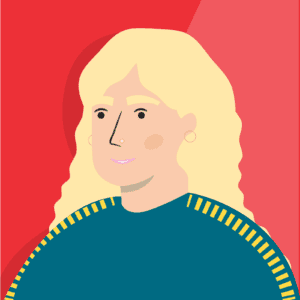 Cartoon image of Frances Manning