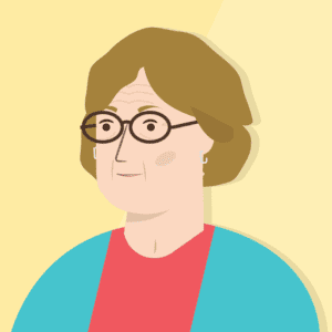 Cartoon image of Mildred Craig