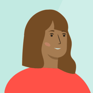 Cartoon image of Lisa Brett